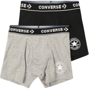 CONVERSE - Onderbroek - Grijs Gemêleerd/Zwart/Wit - 2 Pack