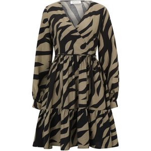 Guido Maria Kretschmer Women Jurk 'Leila'  lichtbruin / zwart