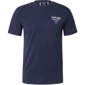 19V69 ITALIA Shirt 'Frank'  navy / wit