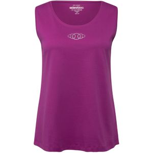 Ulla Popken Top  lila / zilver
