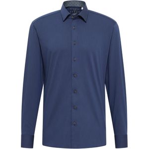 Eterna - Overhemd - Navy - Slim fit - NON IRON (strijkvrij)