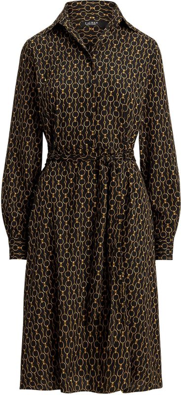 Lauren Ralph Lauren - Blousejurk - Goudgeel / Zwart - KARALYNN