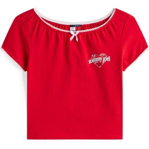 Tommy Jeans Shirt  rood / zwart / wit