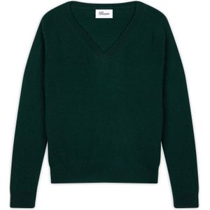 JUST CASHMERE Trui 'Nora'  donkergroen