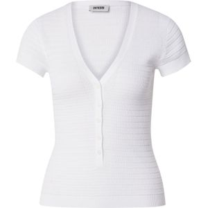 DRYKORN - ALKUNA - Trui - Wit - Slanke Pasvorm - Kwartmouw