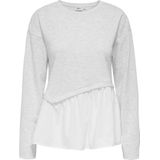 Onljohanna - Sweatshirt - Peplum Detail - Regular Fit - Lange Mouwen