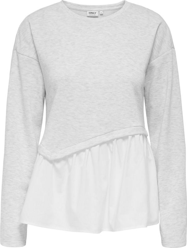 Onljohanna - Sweatshirt - Peplum Detail - Regular Fit - Lange Mouwen