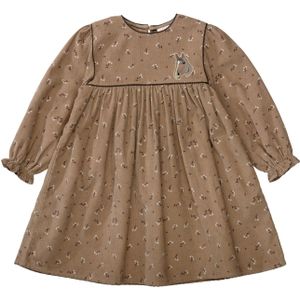 STACCATO Jurk  donkerblauw / chocoladebruin / aardetinten / offwhite