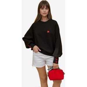 Hiccup Sweatshirt  donkerrood / zwart