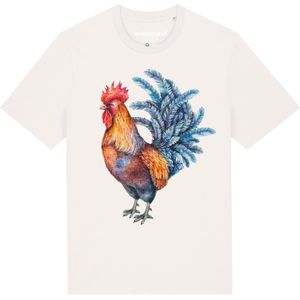 Watapparel Shirt ' Grimmiger Gockel '  gemengde kleuren / wit