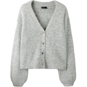 LMTD Gebreid vest  grijs gemêleerd