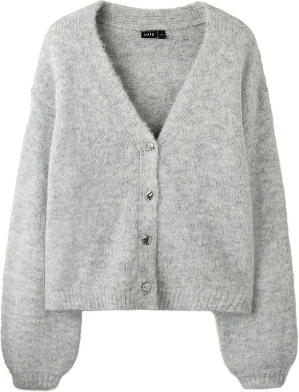 LMTD Gebreid vest  grijs gemêleerd