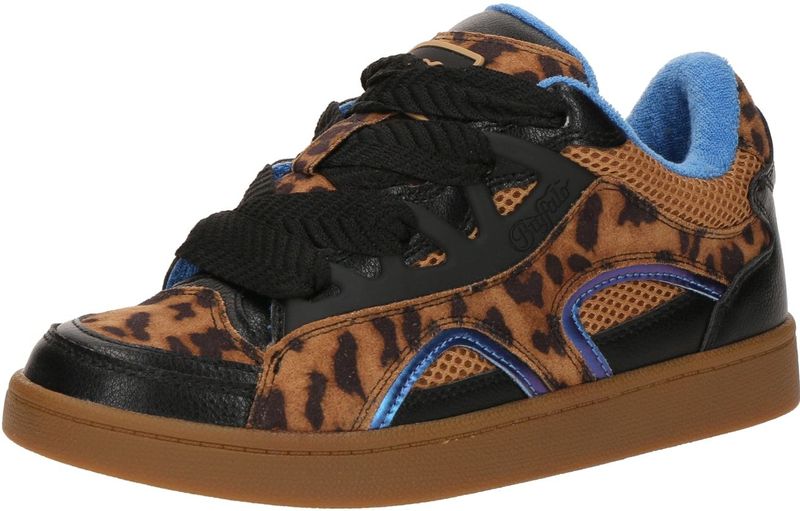 BUFFALO Sneakers laag 'LIBERTY'  blauw / cognac / zwart