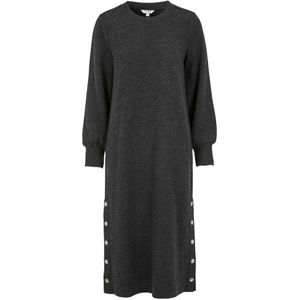 Cellbes of Sweden Gebreide jurk  zwart gemêleerd