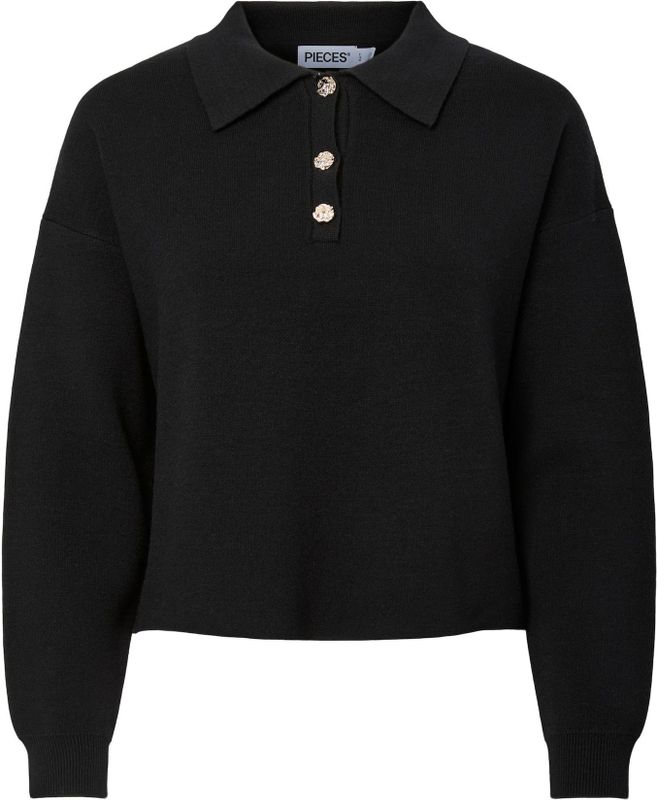 Gebreide Trui - Polo - Lange Mouwen - Cropped Fit