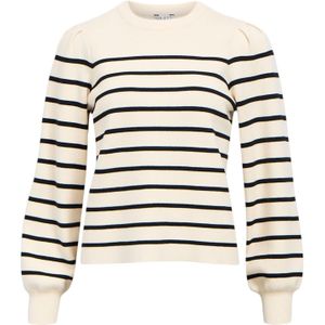 OBJECT Trui 'OBJReynard'  crème / zwart