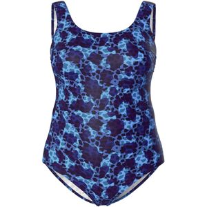 Ulla Popken Badpak  marine / lichtblauw