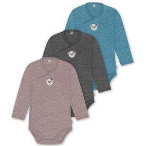 normani Rompertje/body  blauw / bruin / antraciet / wit