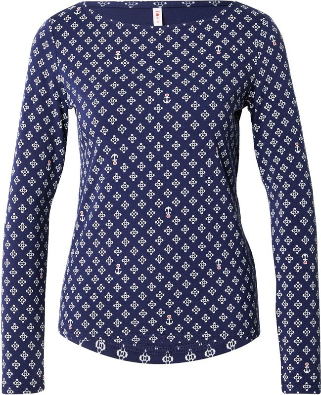 Blutsgeschwister - Shirt 'Oh Marine' - Navy - Lange Mouw