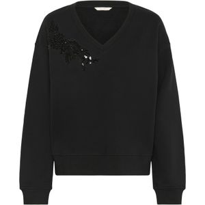 Cream Sweatshirt 'CREdith'  zwart