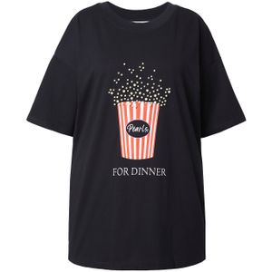 Studio Untold Shirt  crème / rood / zwart