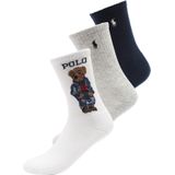 Polo Ralph Lauren - Sokken - Navy / Bruin / Grijs Gemêleerd / Wit - 3 Pack