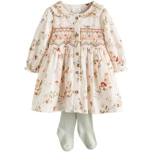 Next Set  crème / olijfgroen / mintgroen / oranje