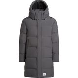 Khujo - STANK2 - Winterjas - Grijs - Lange Gewatteerde Herenmantel