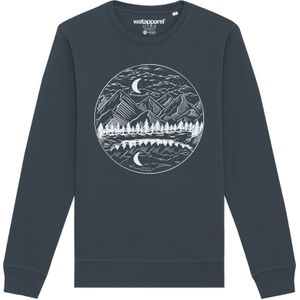 Watapparel Sweatshirt  antraciet / wit