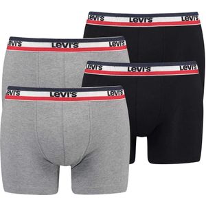 LEVI'S ® Boxershorts  grijs gemêleerd / rood / zwart / wit