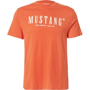 MUSTANG - Austin - Shirt - oranjerood / wit