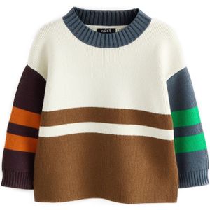 Next Trui  ecru / navy / bruin / oranje