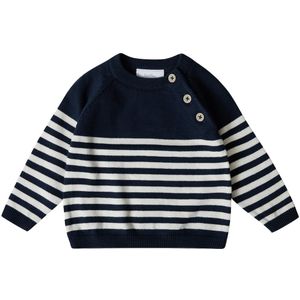 Stellou & Friends Trui  donkerblauw / wit