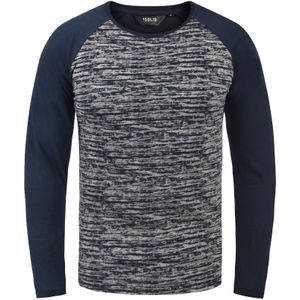 !Solid Shirt 'Mevan'  navy / grijs