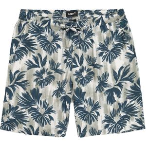 Men Plus Broek  petrol / groen gemêleerd