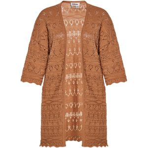 Sidona Gebreid vest  karamel