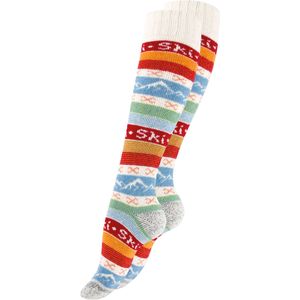 Stark Soul Kniekousen 'Hygge'  blauw / oranje / rood / wolwit