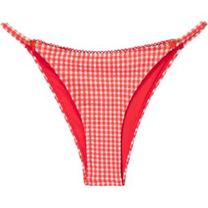 Bershka Bikinibroek  rood / wit