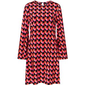 Ana Alcazar Jurk 'Surana'  zalm roze / lichtroze / rood / zwart