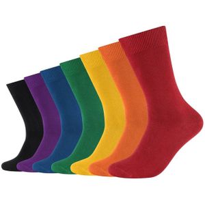 camano Sokken  geel / groen / lila / rood