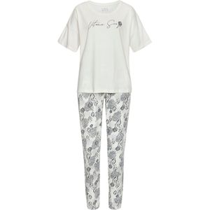 VIVANCE Pyjama  zwart / offwhite