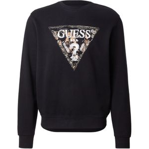GUESS Sweatshirt  beige / zwart / wit