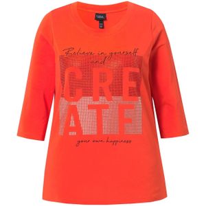 Ulla Popken Shirt  oranje / rood