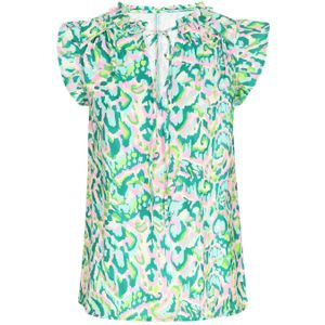 IZIA Blouse  pasteelgeel / groen / mintgroen / lichtroze