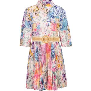 Dine'n'Dance Zomerjurk 'Yulli'  blauw / lila / oudroze