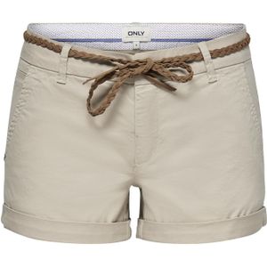 ONLY - Chino 'Evelyn' - Taupe - Katoen - Regular Fit