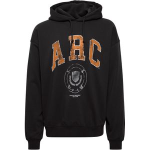 !Solid Sweatshirt 'Galad'  grijs / oranje / zwart