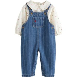 Next Set  blauw denim / rood / wit