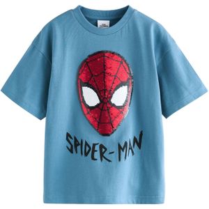 Next Shirt  smoky blue / rood / wit