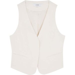 Scalpers Gilet  beige / wit
